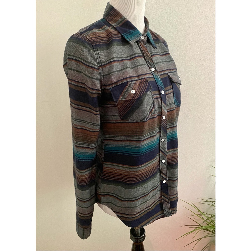 Roxy Surf Camp Site Pendleton Button Down Top - image 3